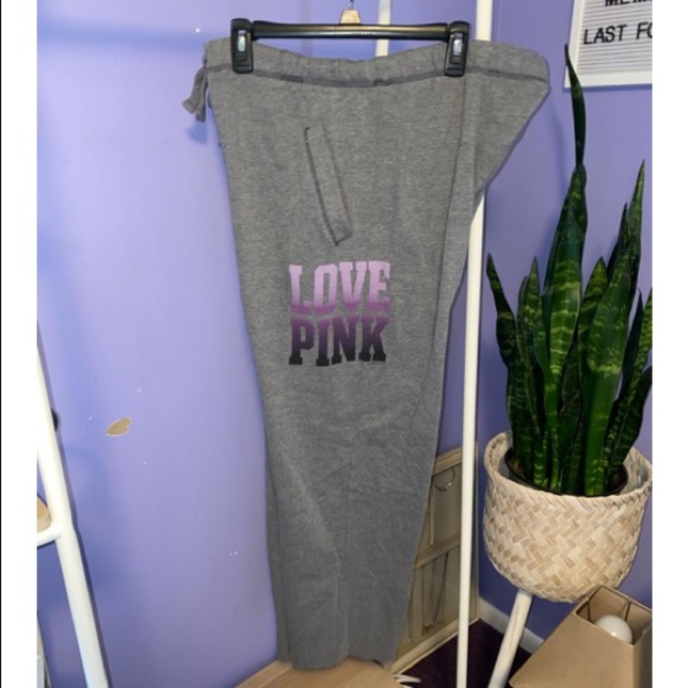 Pink “boyfriend” sweatpants